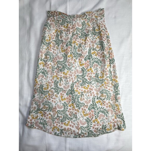 Walter Baker Gathered Front Tie Waist Skirt In Vineyard Blossom Print Sz 10 New - Picture 3 of 8
